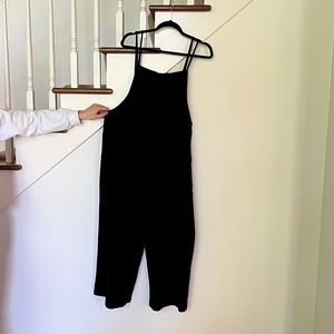 New with tags Miou Muse black overalls size Large.